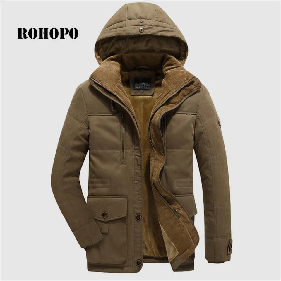 

Flaow AFS JEEP Winter/Autumn Thick Cotton Jacket,Shoulder Band Man's Cargo bolsillo militar long jackets,Field Motorcycle Wears