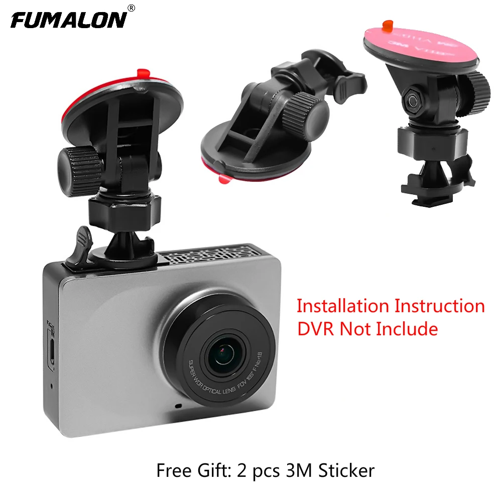 

Original Yi Dash Cam Mount 360 Degree Rotation 3M Sticky Pad Mount For Yi Dash Camera Car Cam Holder