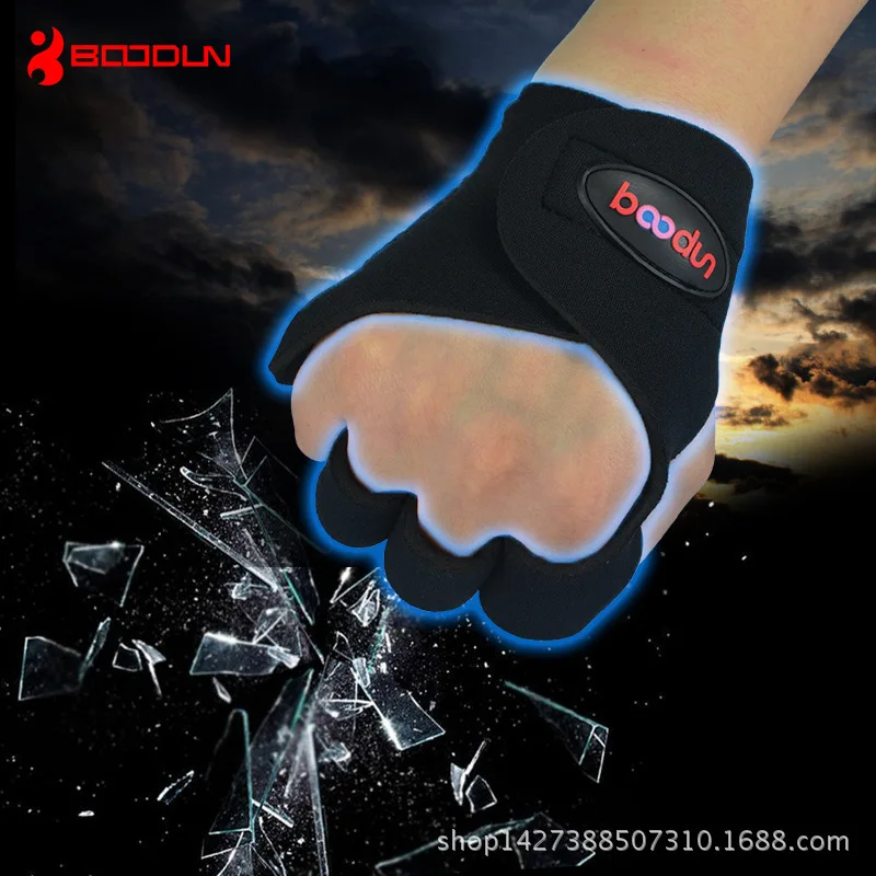 BOODUN Body-building Gloves Shock Absorption Weightlifting Metacarpal Non-slip Gloves Major Motion Fitness Gloves