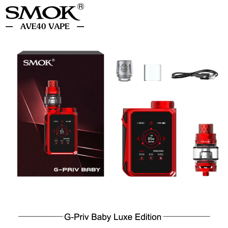 SMOK G Priv Детский комплект PRIV Baby Lux Edition Box Mod Kit 85 Вт испаритель 4 5 мл TFV12 Prince Tank V8