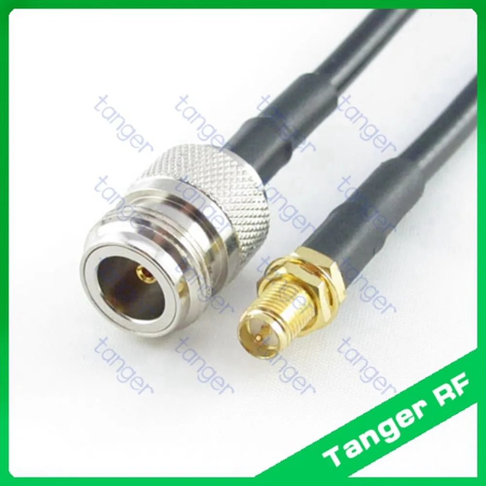 

Hot sale Tanger N female jack to RP-SMA female connector straight RF RG58 Pigtail Jumper Coaxial Cable 3feet 100cm High Quality