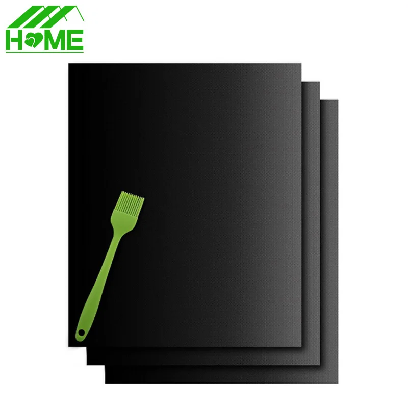 

5pcs/lot Teflon Non-stick Reusable BBQ Grill Mat Sheet Baking Mats fit Barbecue Cooking Outdoor Barbeque Accessories 40X33CM