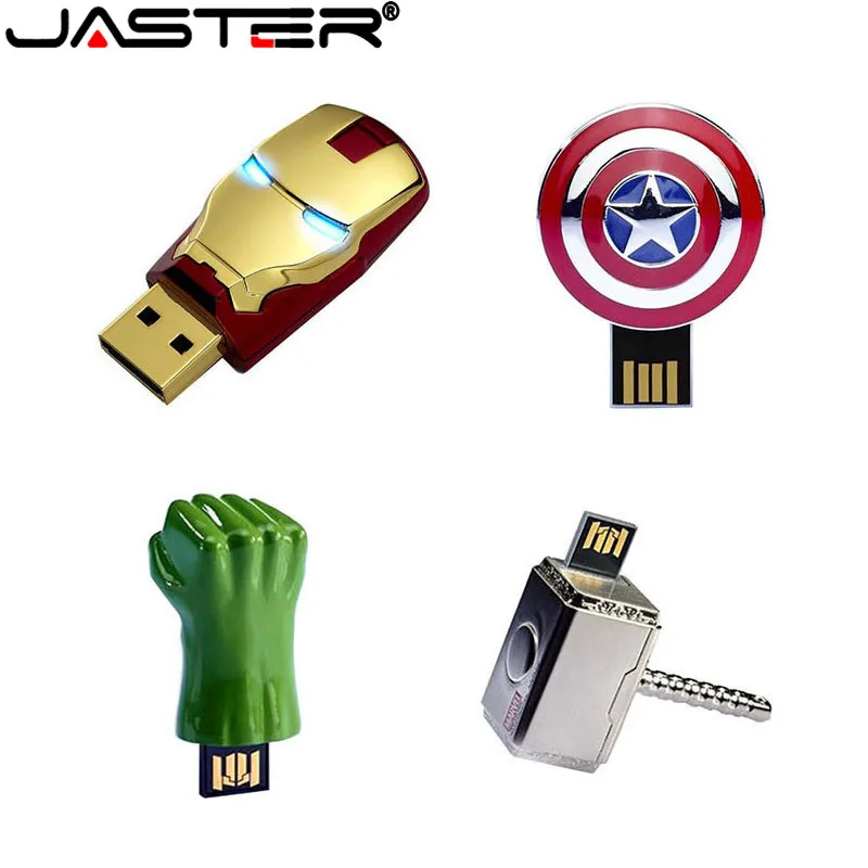 

JASTER Avengers Captain America Shield Metal pendrive USB 2.0 usb Flash Drive Memory Stick Pen Drive 4GB 16GB 8GB