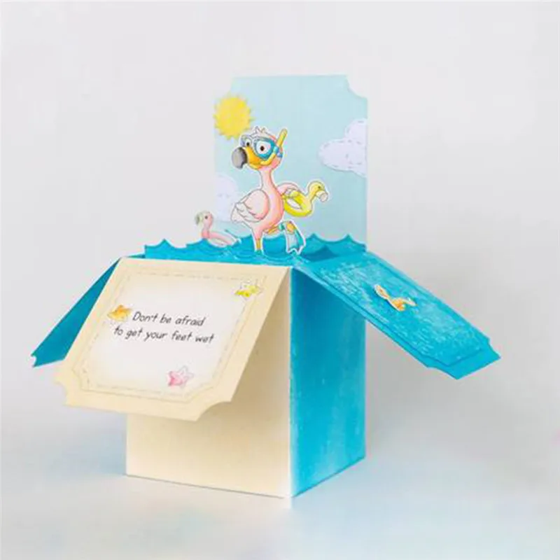 

DiyArts 3d Animal Box Clear Stamps and Dies for Craft Dies Scrapbooking Metal Cutting Dies New 2019 Diecuts Card Stamps and Dies