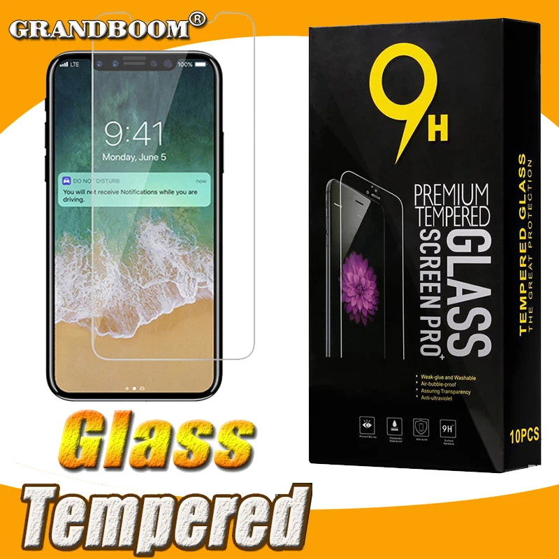 500pcs Tempered Glass Screen Protector 2.5D 9H For iPhone XS Max XR X 8