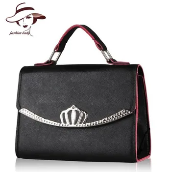 

2020 women bag lovely women handbags solid crossbody bag messenger shoulder bags crown small elegant PU leather Clutch Bolsos