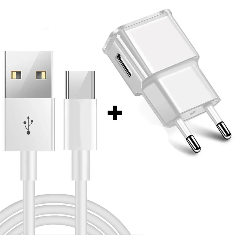 

USB Type C Cable for Samsung Galaxy S9+ Fast Charging Data Cable Huawei Mate 20 Pro Xiaomi Mi 8 USB Type-C P20 EU Plug Charger
