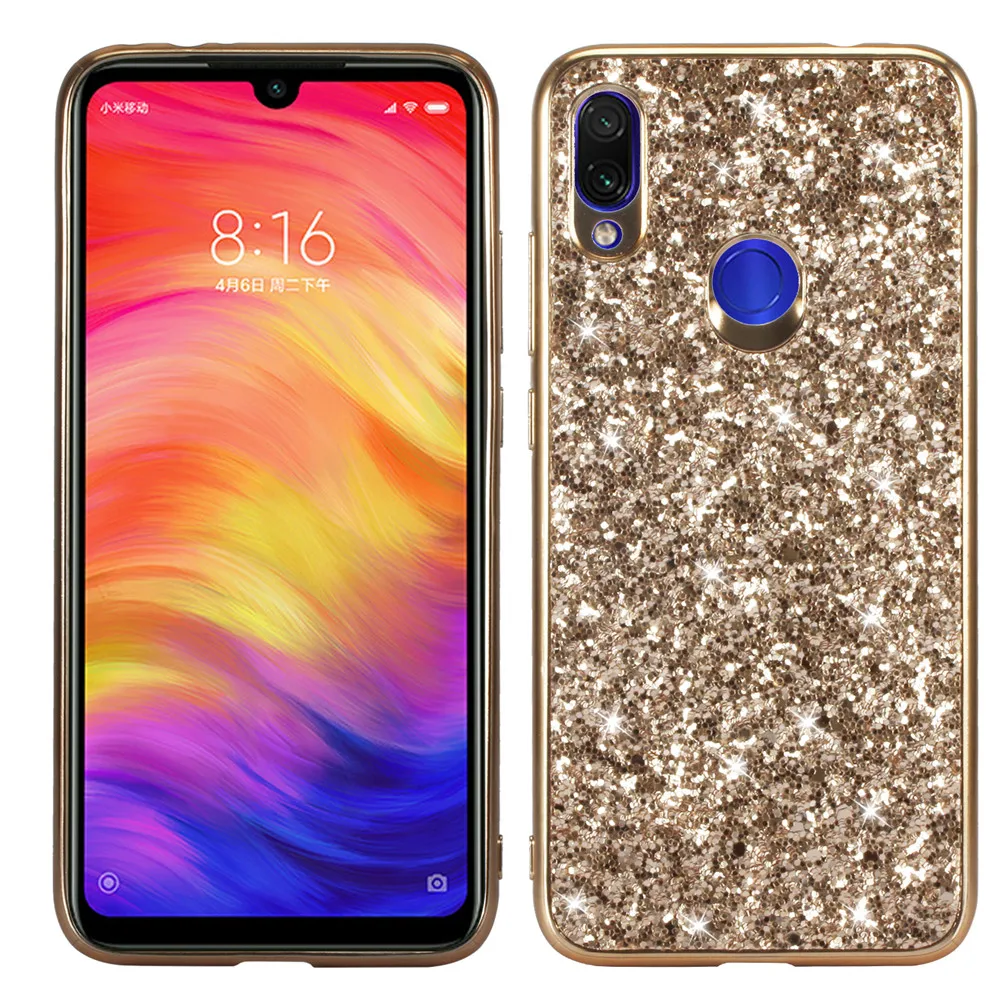 

Bling Cover For Xiaomi Redmi Note 7 6 5 Pro Case Glitter Heavy Duty Protection Shell For Xiaomi Mi 9 Mi9 Note7 Note6 Back Cover
