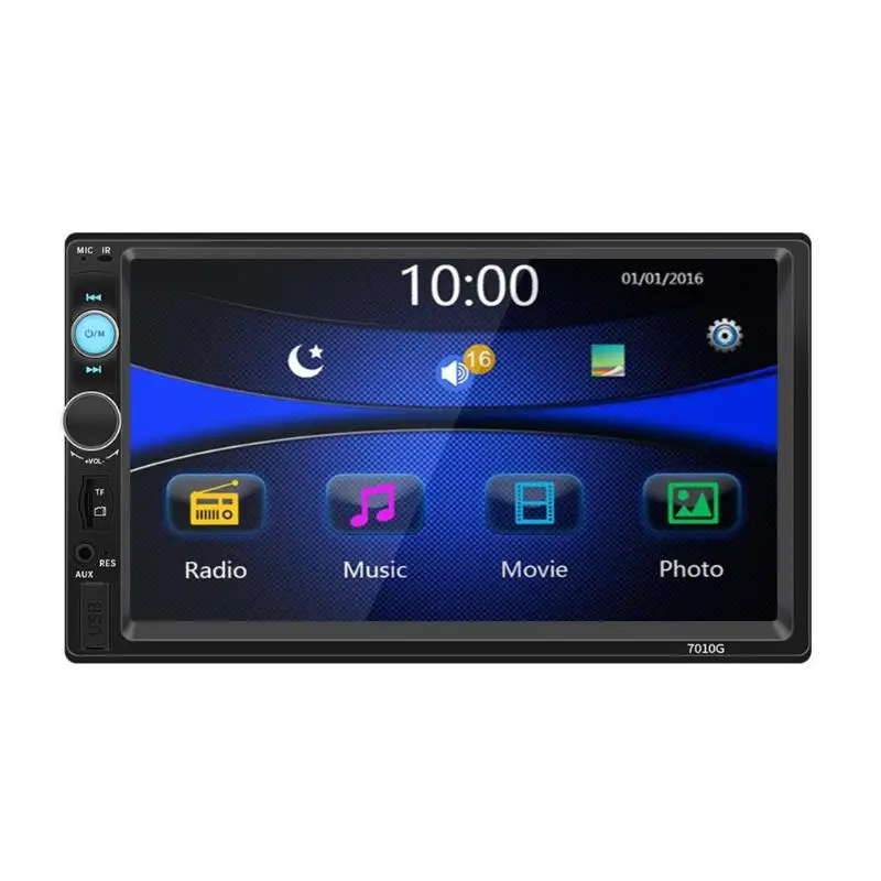 

VODOOL 2Din 7" Car Stereo MP5 Video Player GPS Navigation HD Bluetooth FM Radio MP3 4 Audio Reversing Image Monitor USB TF Card