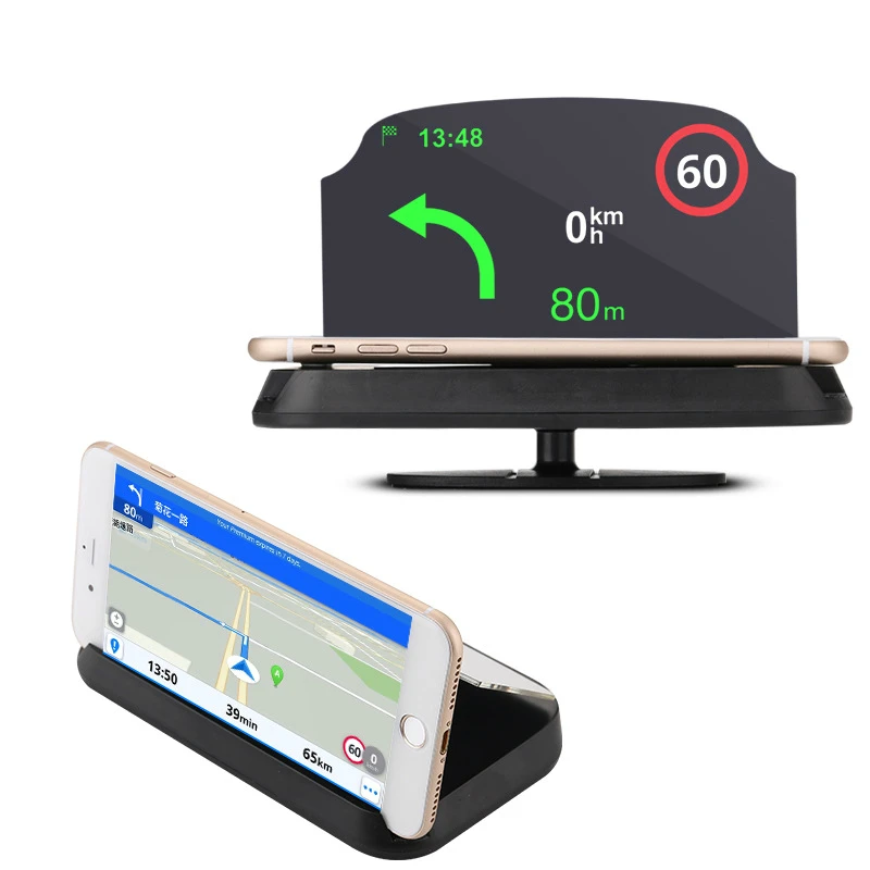 

Auto GPS Navigation Holder HUD Head Up Projection Display Non-slip Phone Bracket