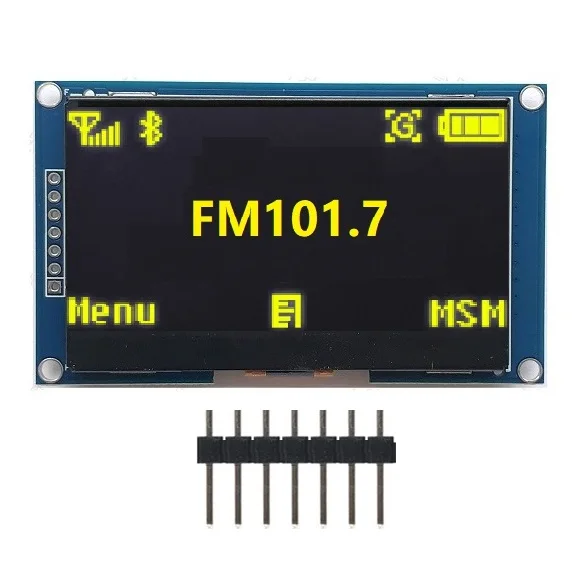 2,4" дюймовый 12864 128*64 OLED дисплей модуль IIC IEC SPI серийный белый/синий/зеленый/желтый ЖК-экран для C51 STM32 SSD1309