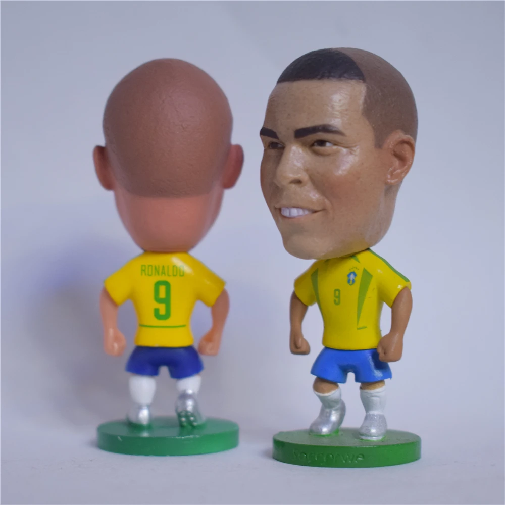 

Soccerwe Soccer Star Doll 2002 Brazil 9 Ronaldo Lima Figure Yellow Kit Collections