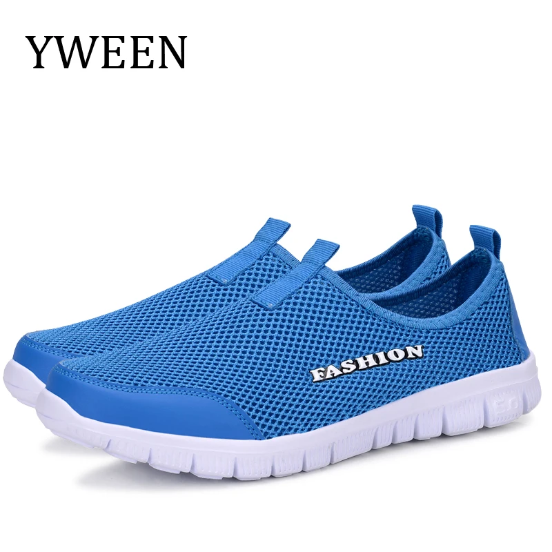 

YWEEN Men Shoes Summer Sneakers Breathable Fashion Mesh Casual Shoes Couple Lovers Men&Women Mesh Shoes Big Plus Size Shoes