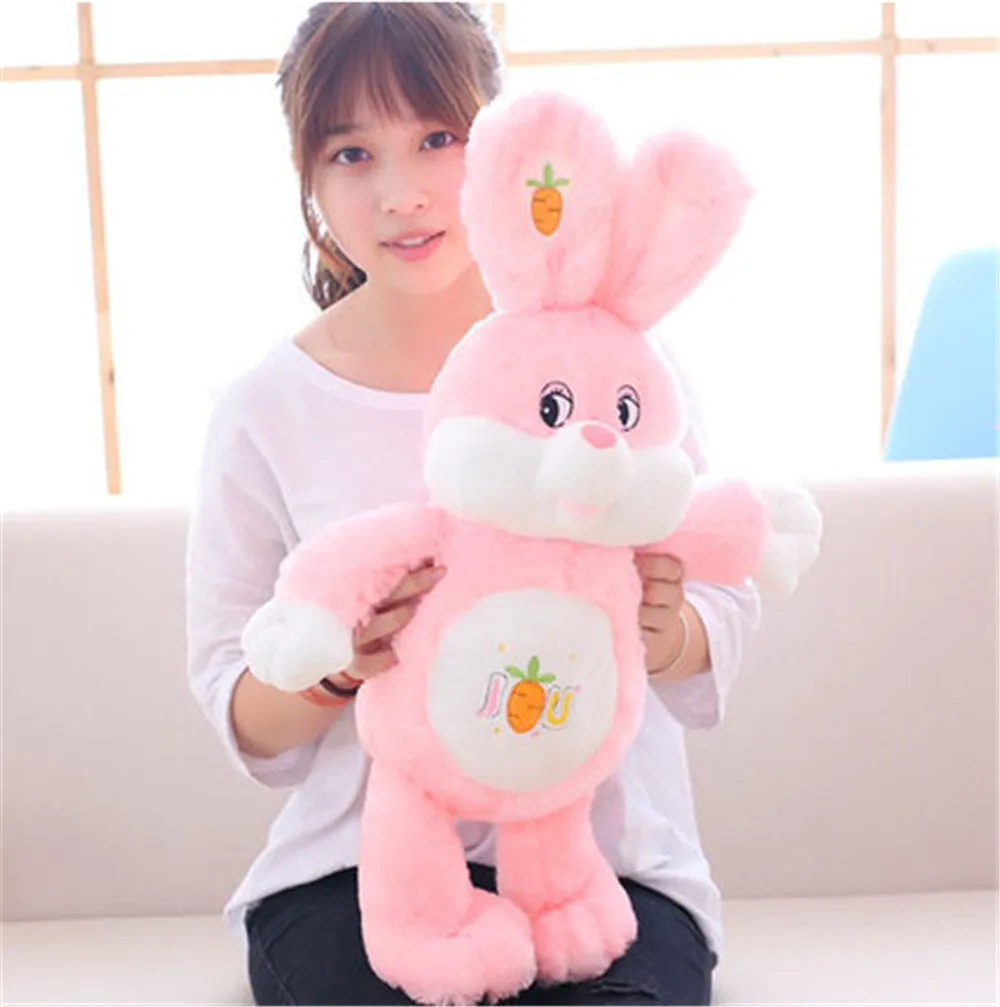 Fancytrader Huge Soft Cartoon Rabbit Plush Doll Stuffed Giant Anime Pink Bunny Toy Animal Pillow Baby Gift 3 Sizes1