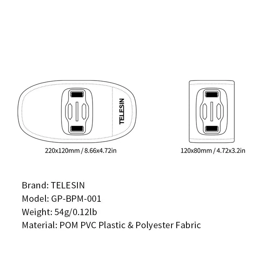 TELESIN универсальный быстросъемный ремень Регулируемый плечевой Рюкзак-подкладка держатель для GoPro Hero 7 6 5 4 3 SJCAM eken