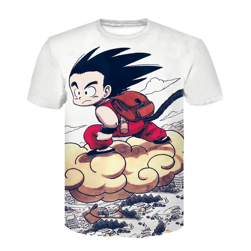 Футболка Dragon Ball DBZ Bulma Super Saiyan vegeta 3D для мужчин и женщин аниме детей Goku Goten Gohan Harajuku