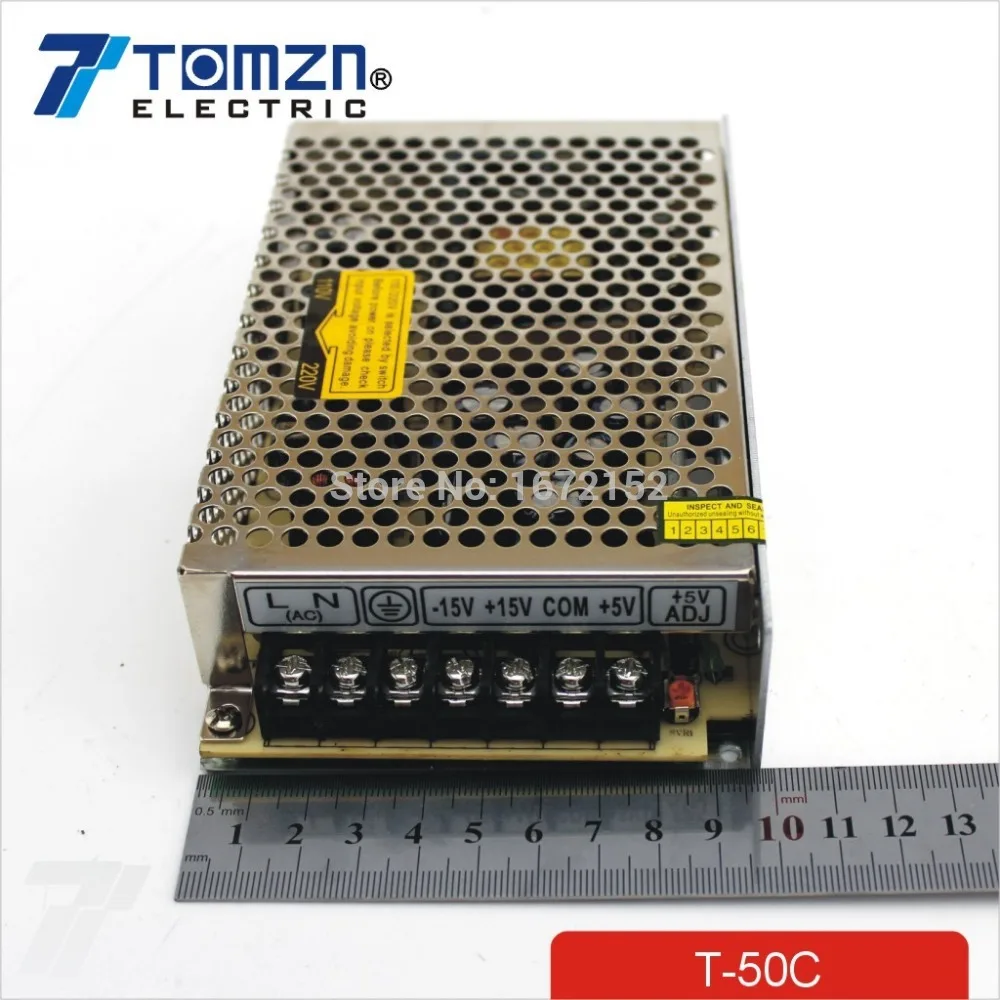 15V fuente de alimentación conmutada Smps AC a DC 50W C Triple Salida 5V 15V 15V fuente de alimentación conmutada Smps AC a DC 50W C Triple Salida 5V 15V