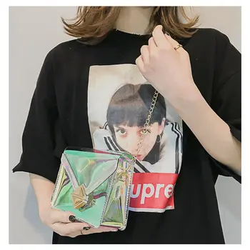 

Women Mini Purse Transparent PVC Plastic Crossbody Durable Summer Shoulder Bag Organizer Phone Pocket Money Pouch