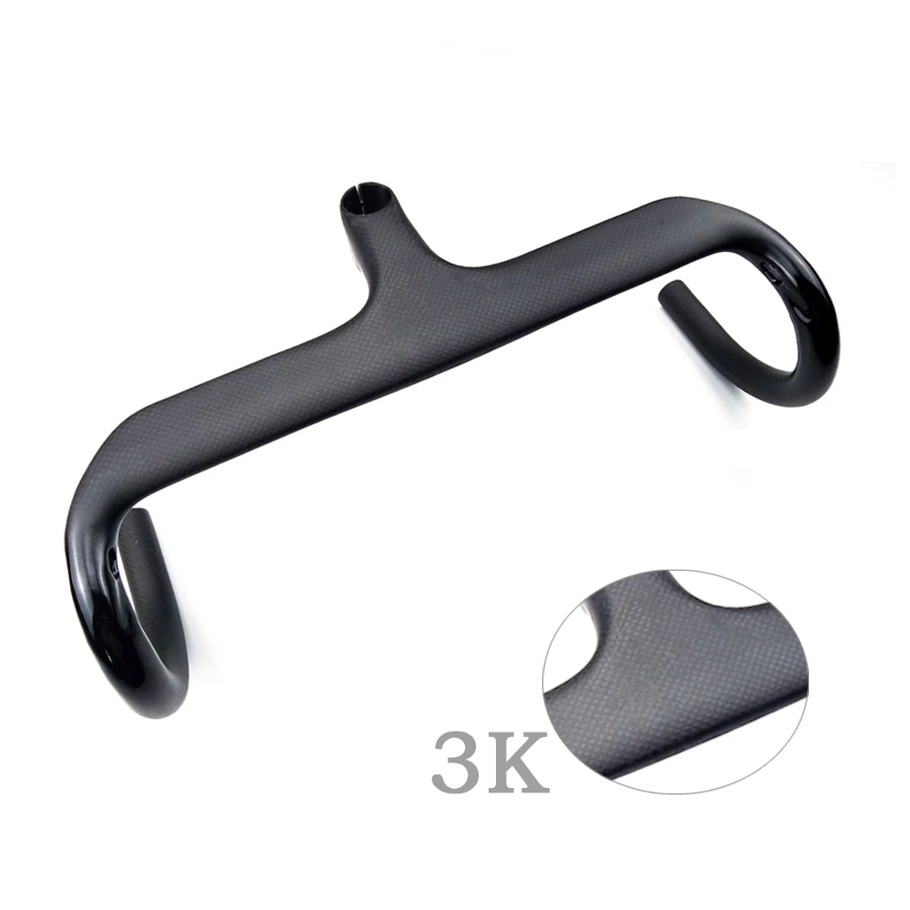 superlogic New full carbon handlebar Road bicycle handlebar and stem carbon fiber Integrated Handlebar With Stem 3K 330g superlogic New full carbon handlebar Road bicycle handlebar and stem carbon fiber Integrated Handlebar With Stem 3K 330g