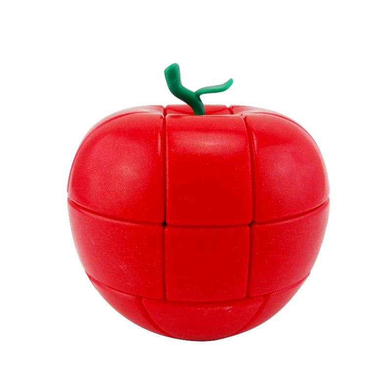 

3x3x3 Red Apple Magic Cube Creative Fashion Speed Cube Puzzle Twist Classic Educational Toys for Children Brain Game Kids Gift