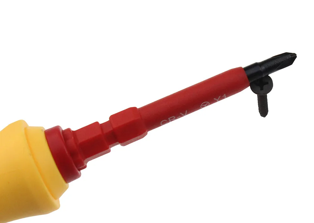 Девятый мира Изолированная Отвертка Набор электрика Phillips магнитная CR V 14 в 1