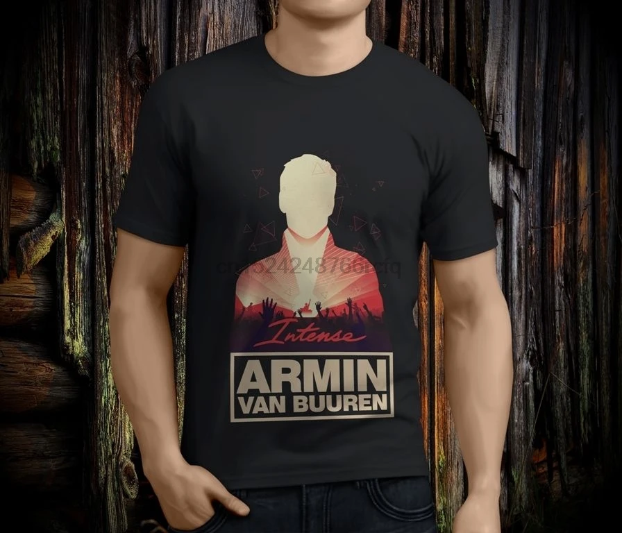 

New ARMIN VAN BUUREN Intense Men Black T-shirt Size S-3XL