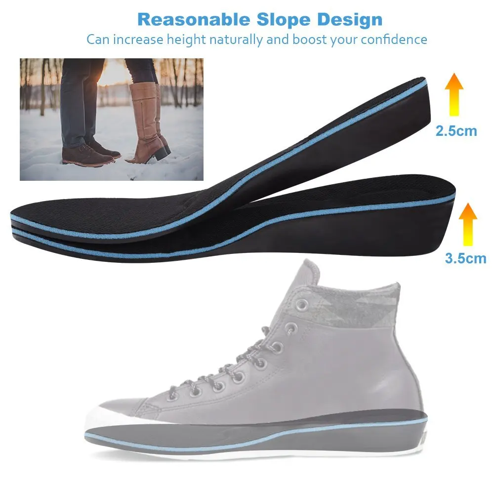 Elino Memory Foam увеличивающие рост невидимые Стельки Arch support Shoe Pad высокая эластичность удобные спортивные стельки для мужчин и женщин