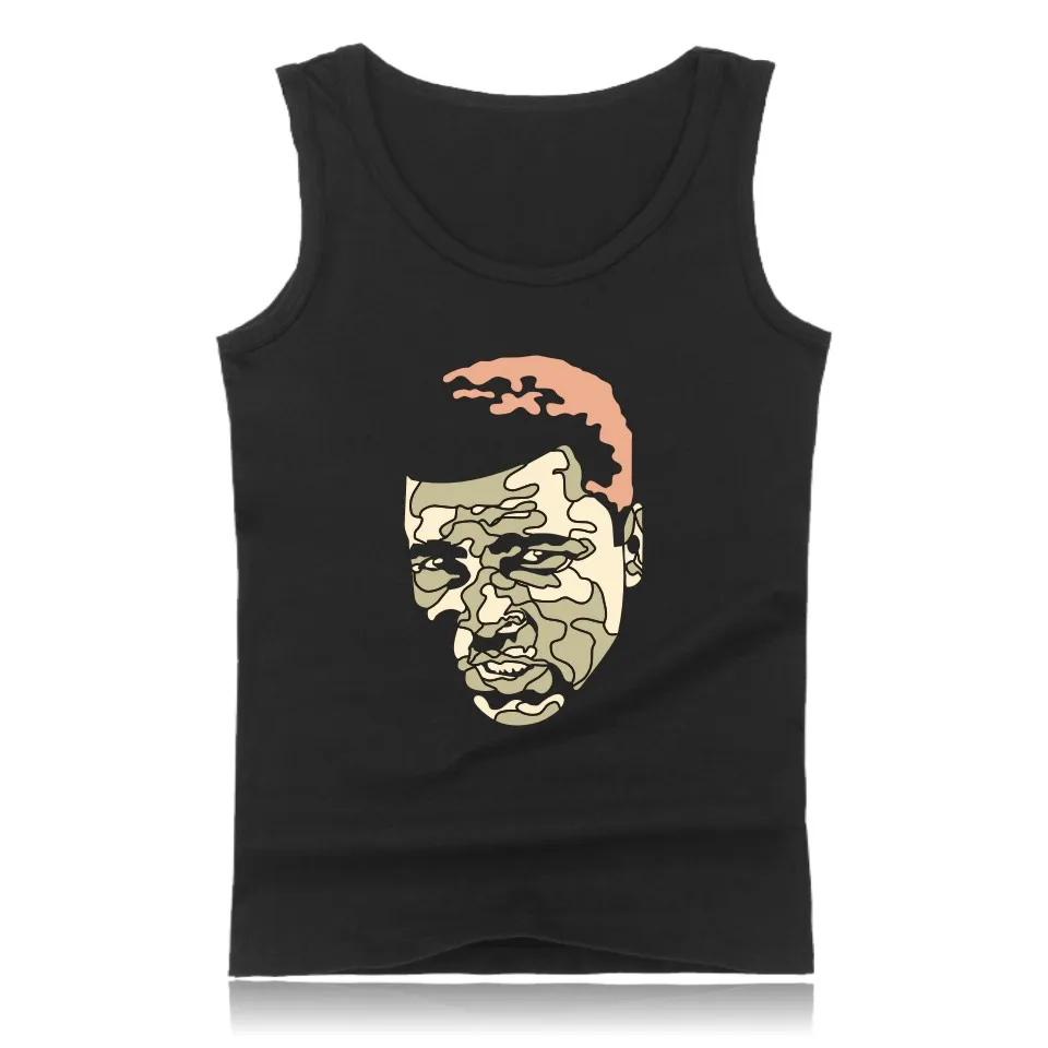 Новая повседневная одежда, футболка на бретельках с принтом, Camisetas Ali Muhammad, 3xl