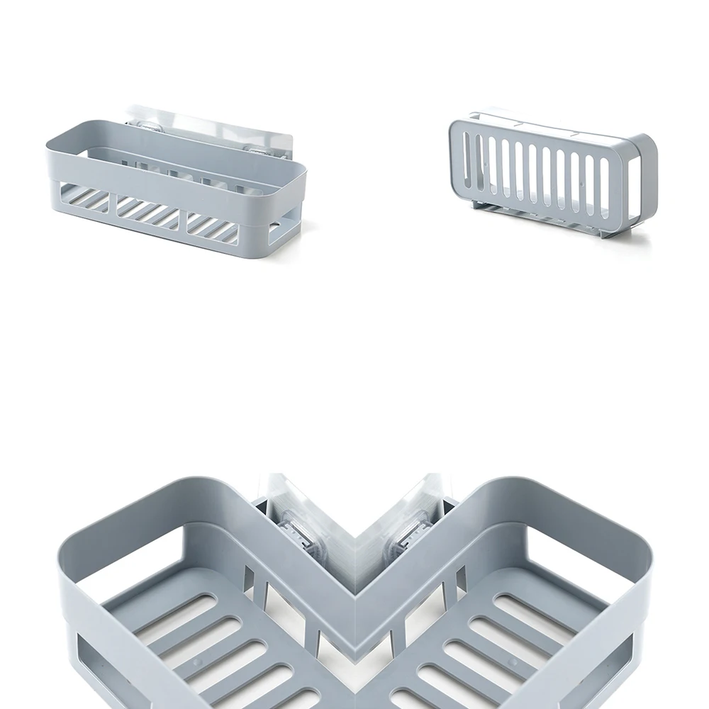 Home Storage Shower Soap Holder 3 Colors Kitchen Bathroom Storage Rack Household Adhesive Bathroom Shower Shelf