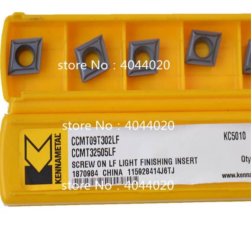 

Kennametal CCMT09T302LF KC5010 CCMT32.505LF KC5010 5pcs carbide inserts