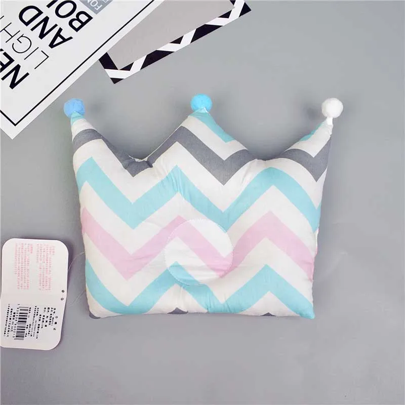 Colorful stripe Детская симпатичная подушка для головы предотвращает плоское постельное белье подушки для мам для новорожденного мальчика Девочка Подушка с поддержкой шеи позиционер сна - Цвет: Colorful stripe
