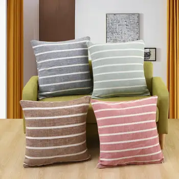 

Fyjafon 2pcs Pillowcase Chenille Pillow Cover Stripes Pillow Cases Cushion Cover Decoration Pillow Case 55*55