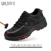 Мужская модная дышащая защитная обувь, Рабочая обувь, устойчивая к разрушению, военная сталь, безопасная обувь, строительные мужские ботинки
