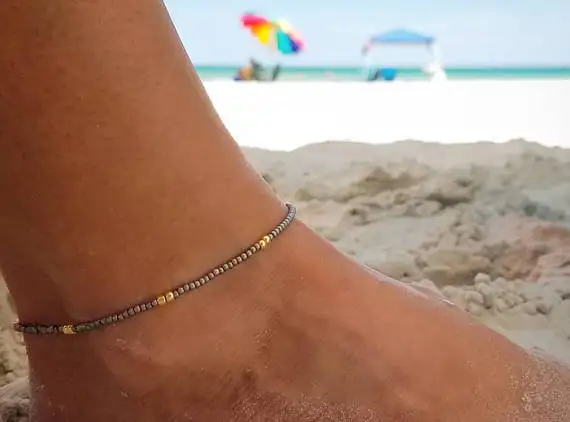 Модные цветные бусины раковина Каури ножной браслет для женщин браслет на ногу золотой серебряный цвет ножной браслет украшение на ногу