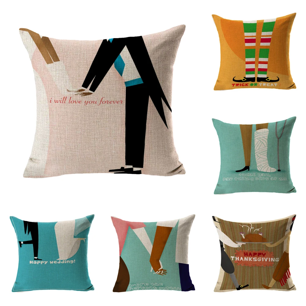 I Will Love You Forever Pillows Linen Cover Couch Seat Cushion Throw Pillow For Car Home Decor Gift | Дом и сад