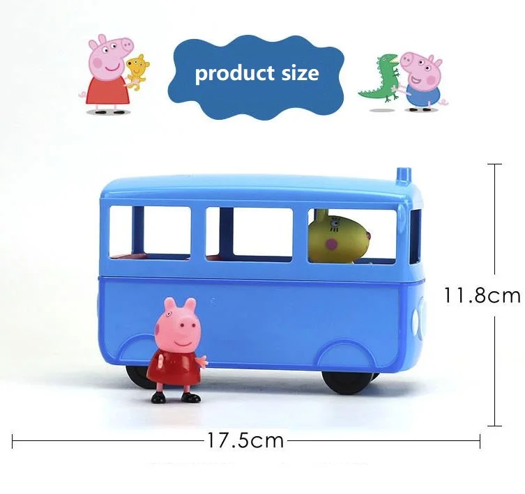 peppa pig blue bus