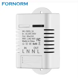 Fornorm 16a 10A Wi-Fi Smart Switch Беспроводной дома Управление Лер 3 синхронизации Управление режимы Поддержка голос Управление для iOS и Android