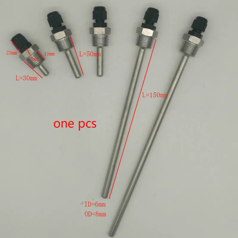Thermowell Stainless Steel 1/2" NPT Threads temperature Sensors