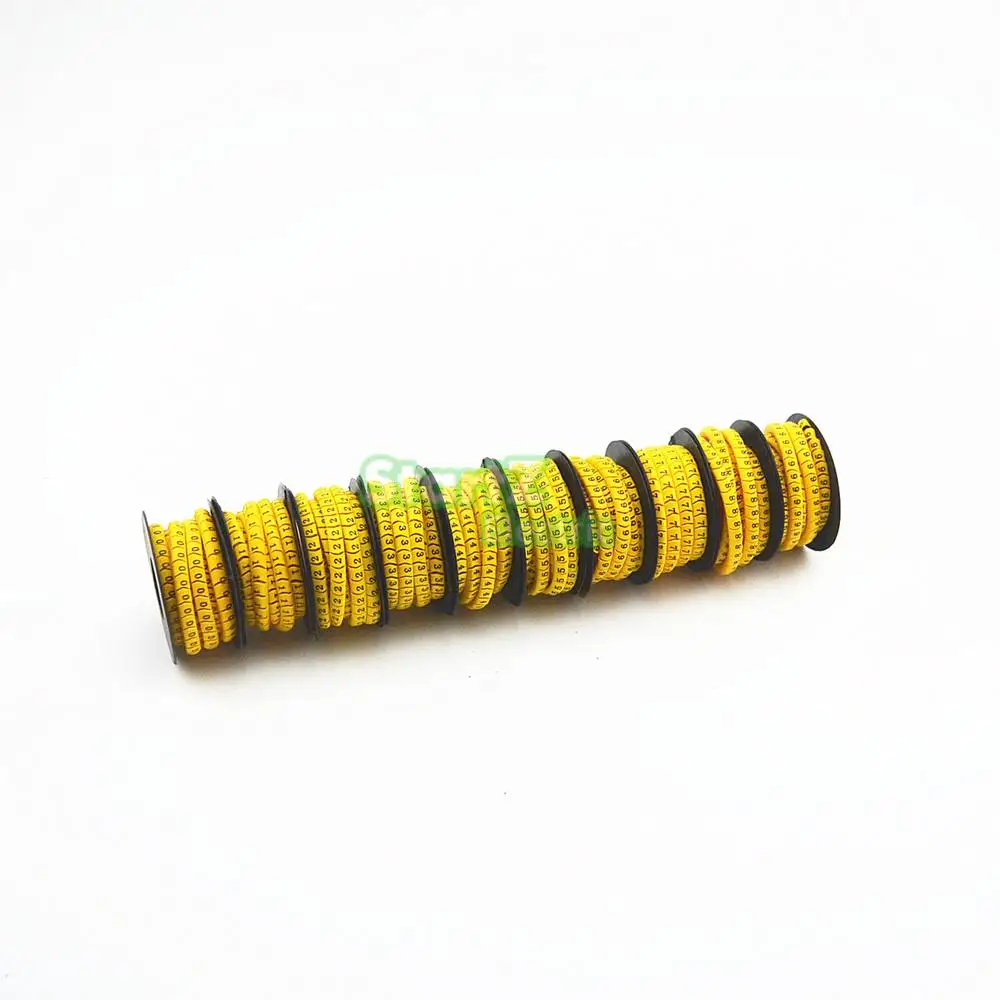 

10rolls/lot 1.5mm2 0-9 Number Tube Cable Marker Colorful Mark Wire Markers