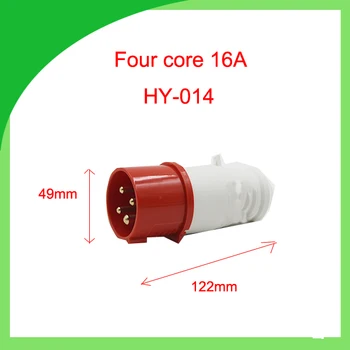 

16A four core three phase 380V water explosion dust proof industrial plug socket
