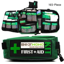 165-piece emergência médica saco de resgate ao ar livre carro bagagem escola caminhadas kits de sobrevivência acessível kit de primeiros socorros saco
