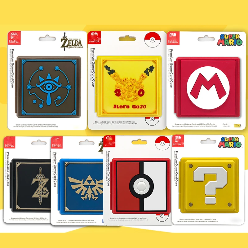 

Portable NS Switch Game Cards Case For Nintendo Switch Shockproof Hard Shell Storage Box Switch NS Let's Go theme Game Card box