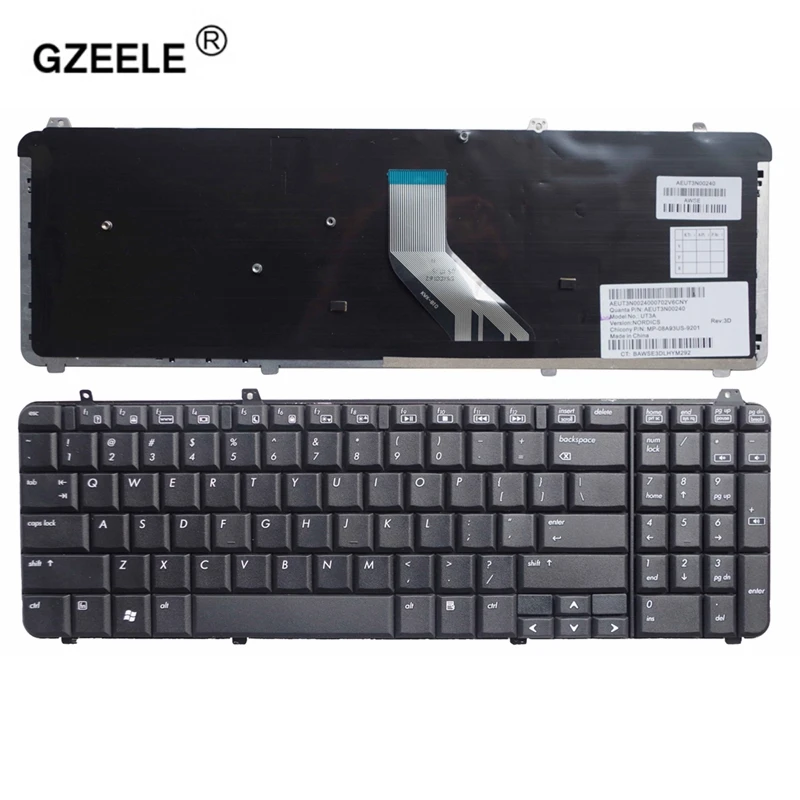 

GZEELE Keyboard FOR HP DV6-1000 DV6-1122TX DV6-1228 DV6-1300 DV6-1331 DV6-1053TU DV6-2000 DV6-2132EE Laptop Notebook US English