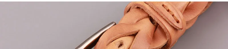 FAJARINA Ladies Fashion Design Pure Cow Skin Leather Belt Retro Styles Weave All-match Manual Cowhide Belts for Women N17FJ225 ladies belt