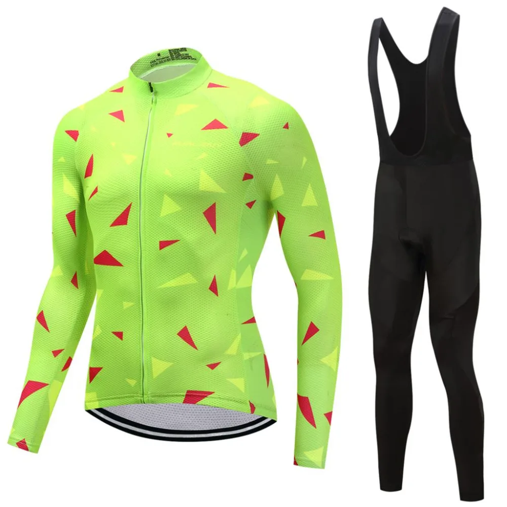 

FUALRNY 2018 NEW Pro Team Cycling Jersey Set Long Sleeve Ciclismo Clothing Men Summer Cycling Jersey Custom