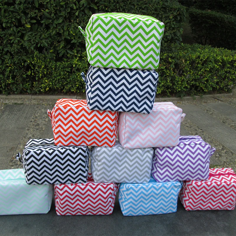 0 : Buy Wholesale Blanks Chevron Cosmetic Bags Zig Zag Makeup Bag Toiletry Bags ...