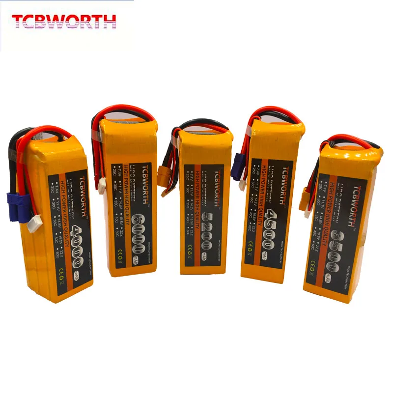 6 S RC игрушки LiPo Батарея 22 2 V 2800 3300 3800 4200 4500 5200 6000 мА/ч 25C 35C 60C для дистанционно