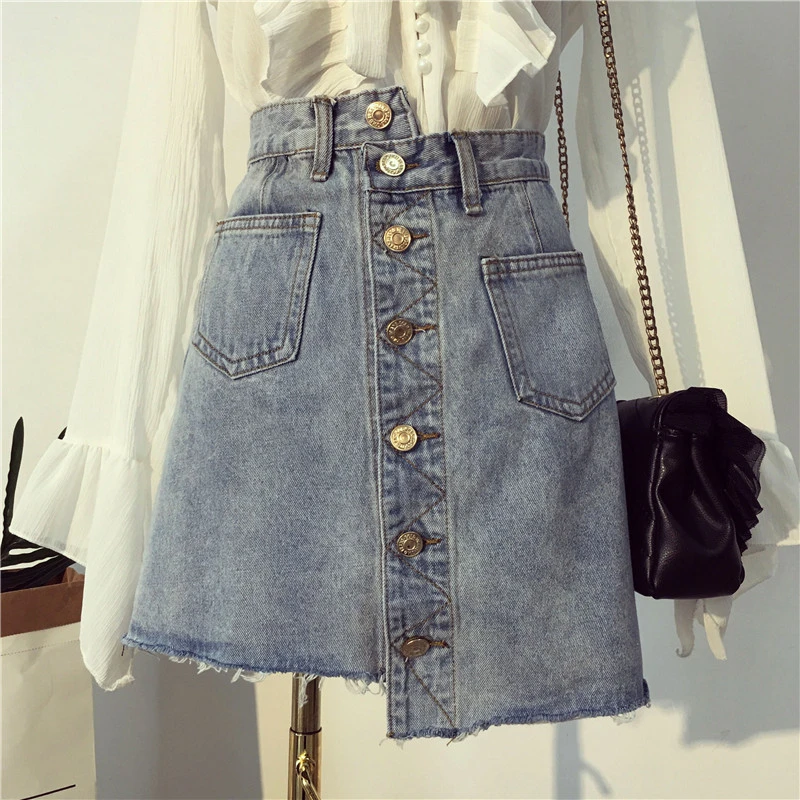 plus size short jean skirts