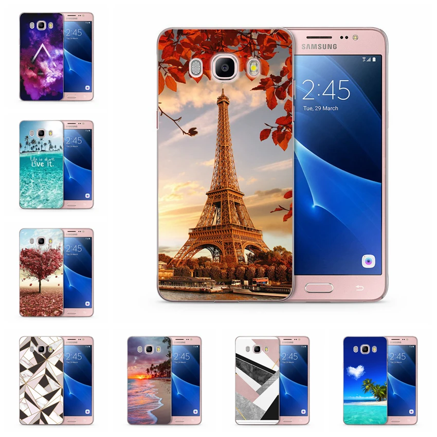 Case For Samsung Galaxy A3 A5 2016 2015 2017 prime J1 J3 J5 J7 TPU Colorful landscape Soft Painted Design Cover Fundas N136 |