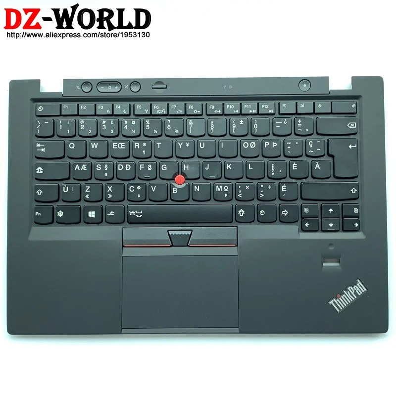 

New Palmrest Upper Case With Canadian French Backlit Keyboard Touchpad for Lenovo Thinkpad X1 Carbon 1st C Cover 00HT002 04Y0787